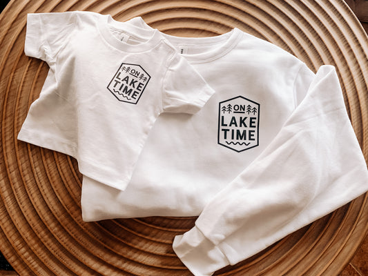 'On Lake Time' Graphic Shirt/Sweater for Infants and Adults