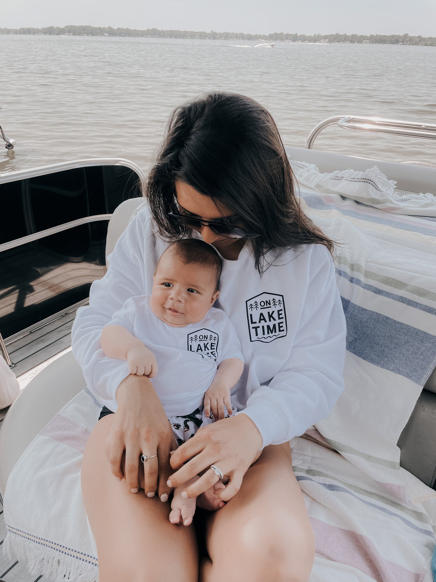 'On Lake Time' Graphic Shirt/Sweater for Infants and Adults