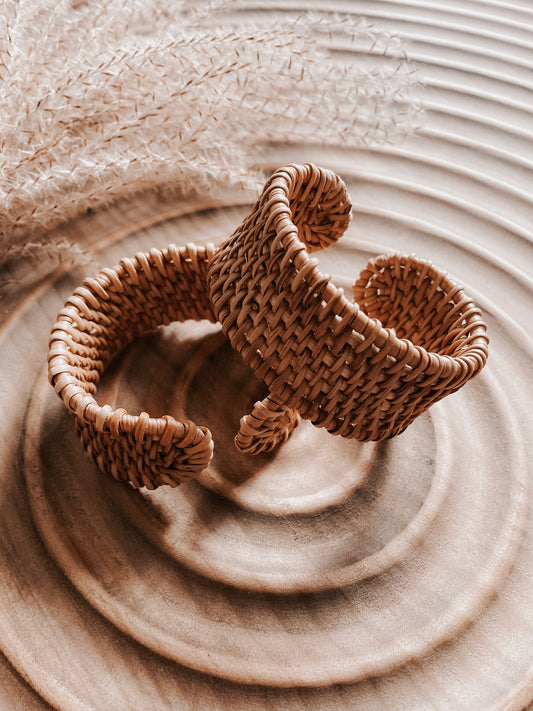 Rattan Cuff Bracelet