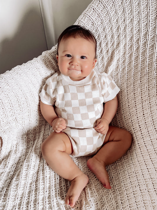 Checkered Romper