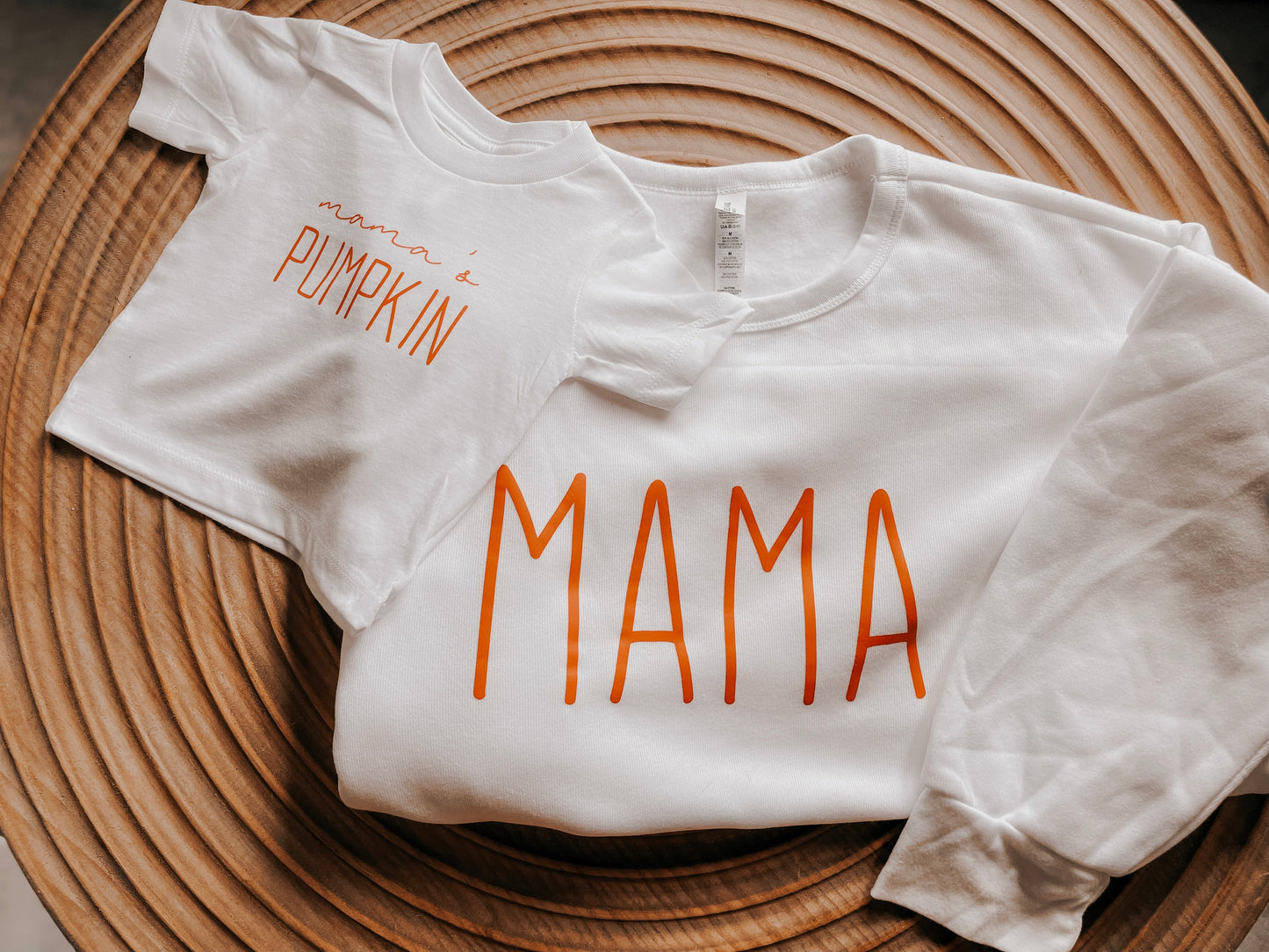 “Mama and mamas pumpkin” Graphic shirt/sweater for infants and Adults